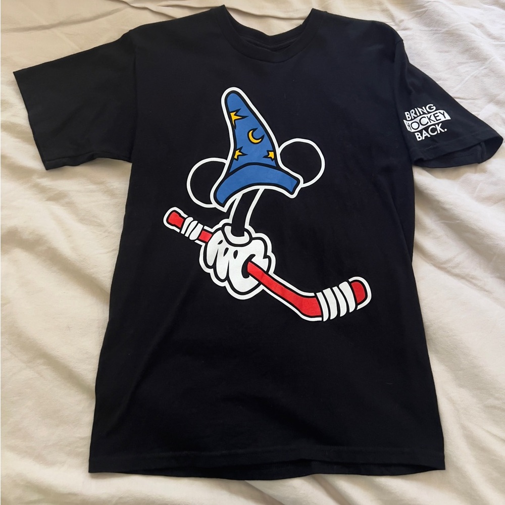 Mickey fantasmic inspired hockey T-shirt